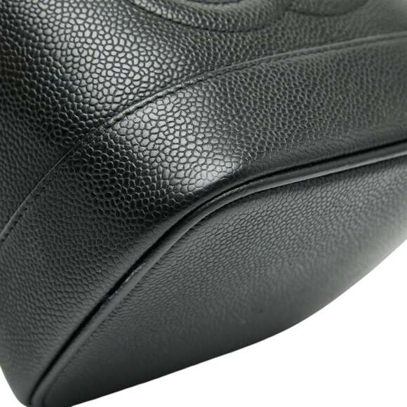 CHANEL Black Caviar Leather Logo Vanity Bag - Picture 4 of 12